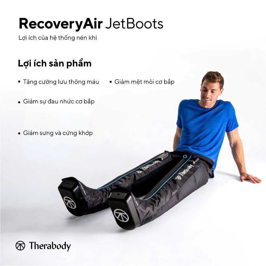 Máy Massage Chân Nén Khí Không Dây RecoveryAir JetBoots