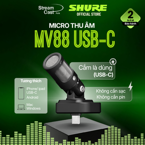 Micro thu âm SHURE MV88 USB-C