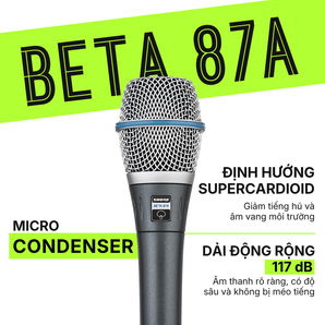 Micro Shure Beta 87A