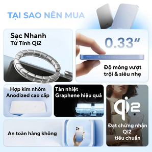 AeroMag M7 5K – Pin dự phòng SHARGE nam châm Qi2 15W siêu mỏng