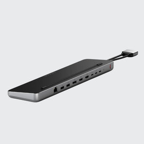 Dock dual USB-C kiêm đế Satechi (có khe hỗ trợ SSD M2 SATA/NVMe)