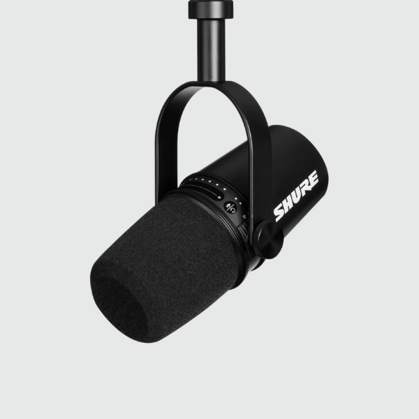 Shure MV7 USB podcast recording microphone