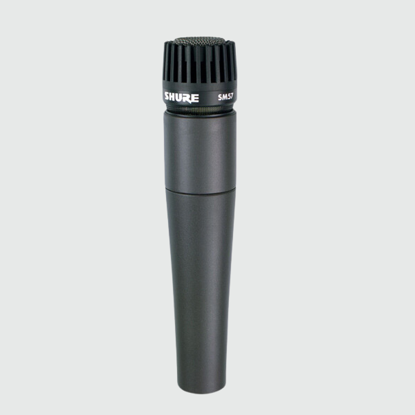 Shure SM57 dynamic cardioid instrument recording microphone