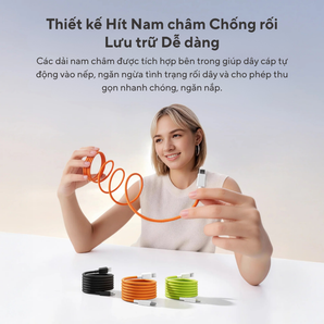 Cáp Sạc Nhanh Nam Châm SHARGE MagLoop C to C Cable 240W
