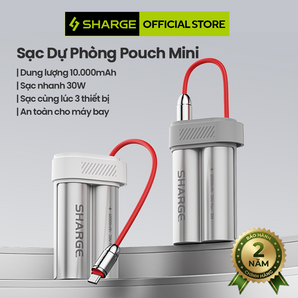 Pouch Mini _ Sạc dự phòng SHARGE 10,000mAh 30W