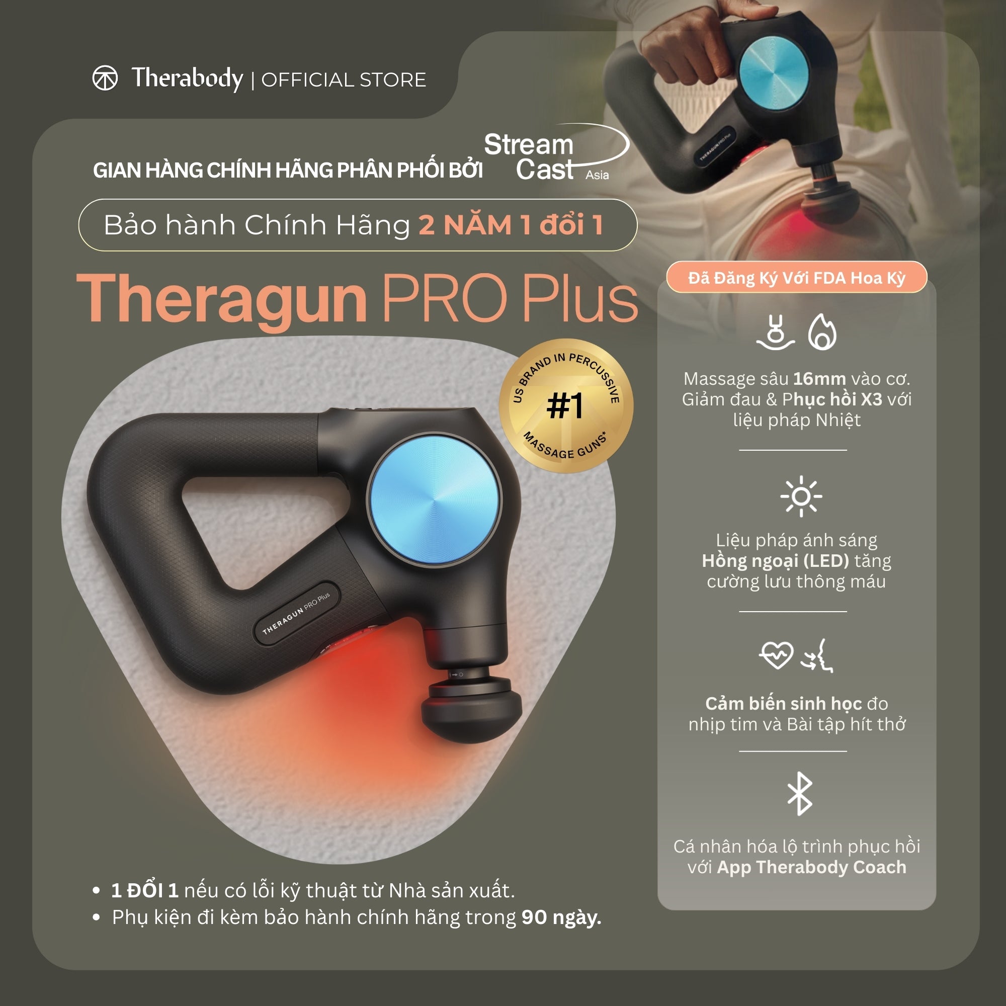 Máy Massage Theragun PRO Plus Gen 6