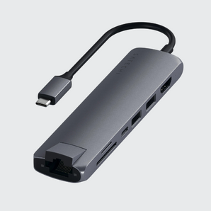 Satechi USB-C Multiport Slim Converter Adapter with Ethernet