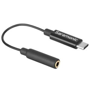 Cáp chuyển đổi Saramonic SR-2003 cổng 3.5mm TRS sang USB-C