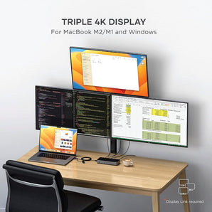 Dock Satechi xuất ba màn hình 4K