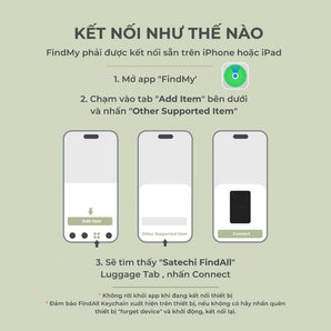 Thẻ Vali Định Vị Hành Lý Satechi FindAll Bằng Da Thuần Chay
