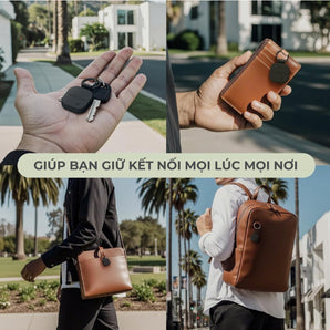 Móc Khóa Satechi FindAll Bằng Da Thuần Chay