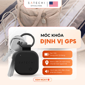 Móc Khóa Satechi FindAll Bằng Da Thuần Chay