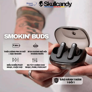 Tai nghe Bluetooth SKULLCANDY SMOKIN BUDS