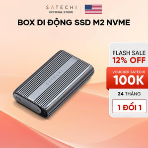Box ổ cứng di động SSD M2 NVMe Gen4x4 Satechi USB4 PRO